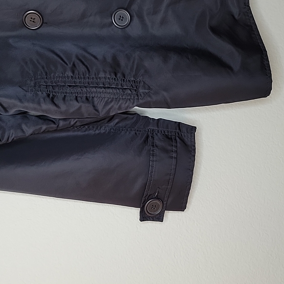 INC International Concepts Black Rain Jacket Long Sleeve Buttons size S - Picture 7 of 16